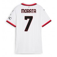 Zenski Nogometni Dres AC Milan Alvaro Morata #7 Gostujuci 2024-25 Kratak Rukav